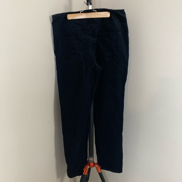 Coldwater Creek Women’s Black Corduroy Pants Gartered Waistband - Picture 3 of 3